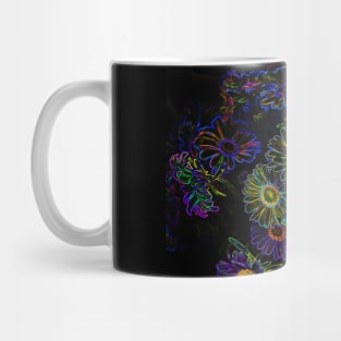 Black Panther Art - Flower Bouquet with Glowing Edges 20 Mug